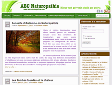 Tablet Screenshot of abcnaturopathie.com
